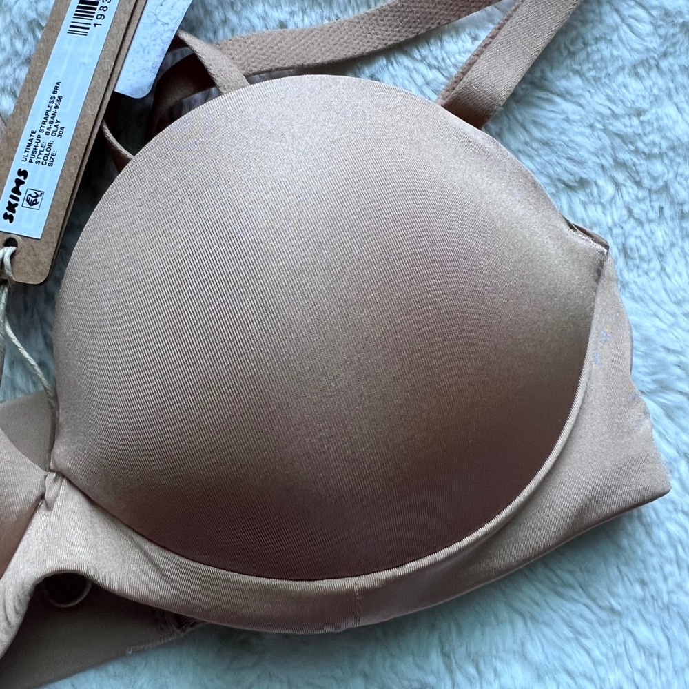 Skims Women's Ultimate Push-Up Strapless Bra Clay BA-BAN-9056 Size 30A NWT - Picture 5 of 12